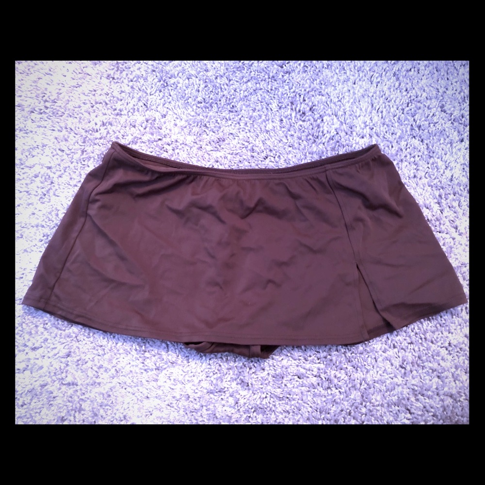 Brown Swim Skirt